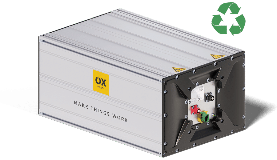 OX Power batterij recyclebaar