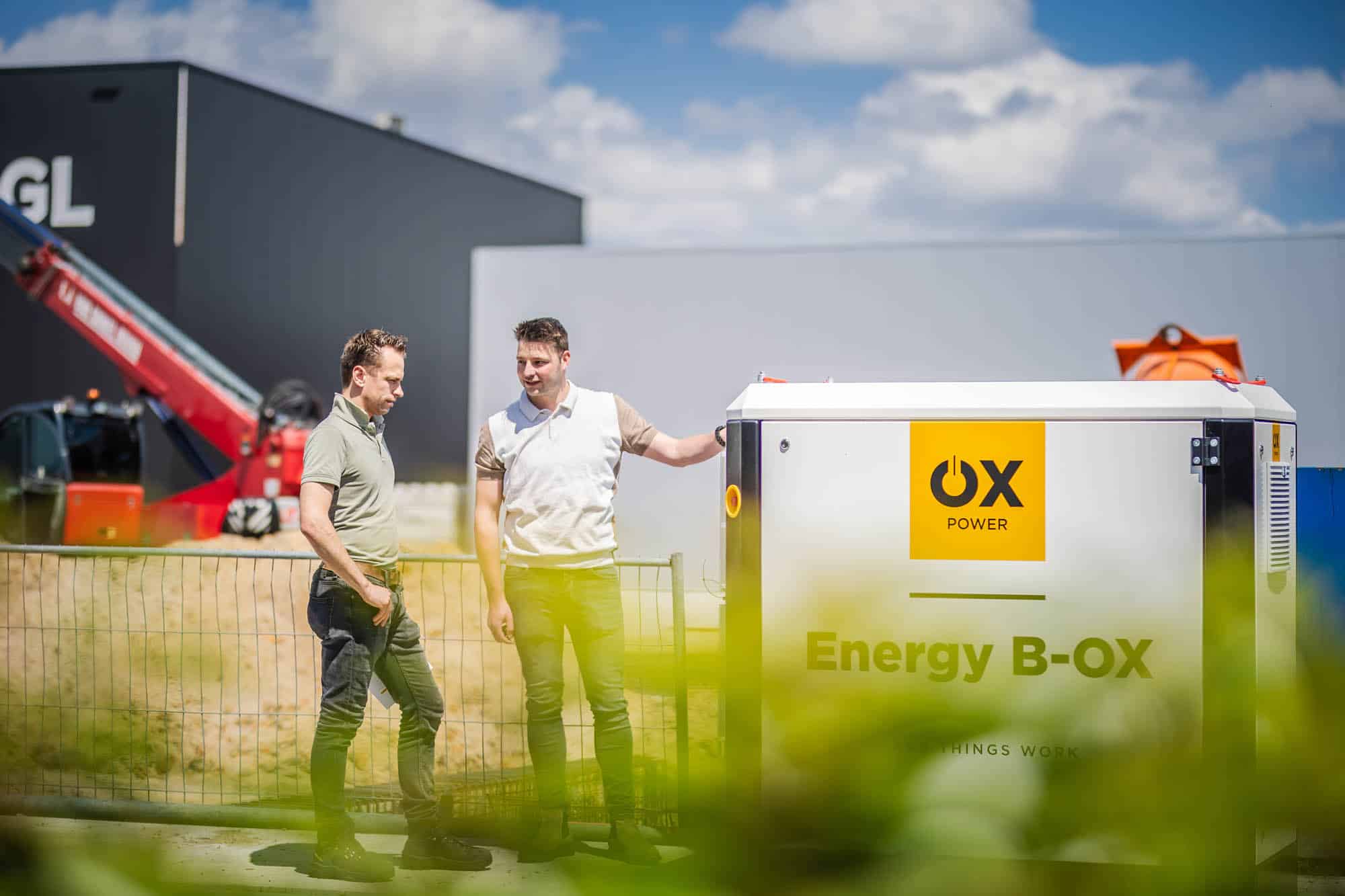 Batterijopslagsysteem - OX Power Energy B-OX voor stroom op de bouw