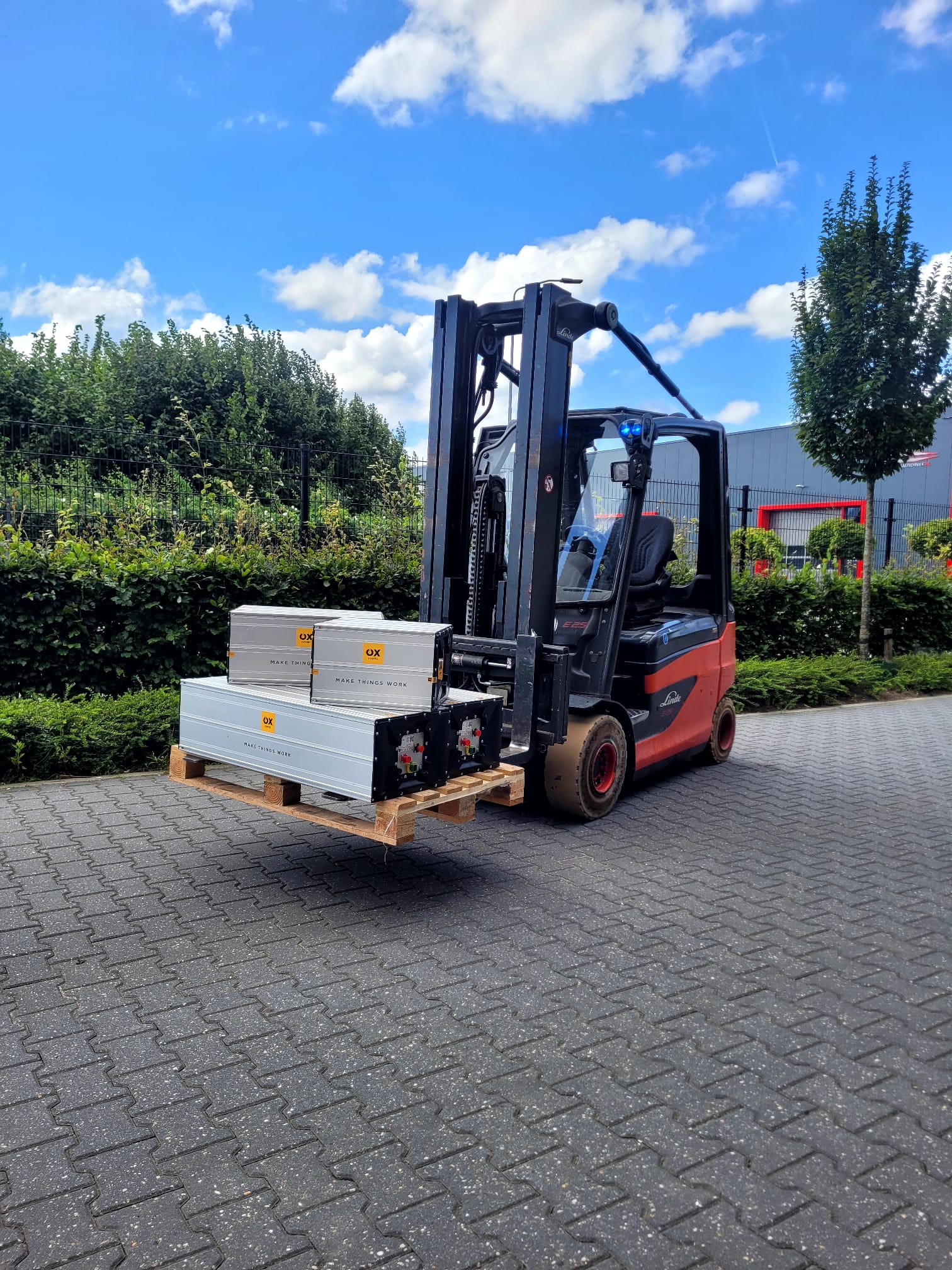 Heftruck met OX Power accu